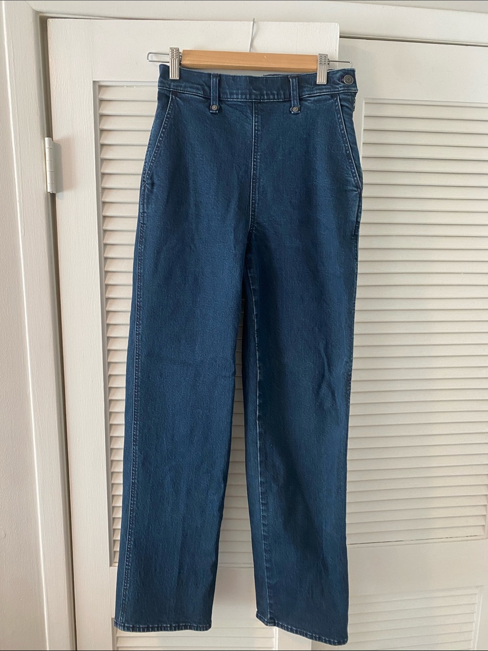 Madewell “The Perfect Vintage Wide-leg” Dark Blue High-Rise Jeans Size 25